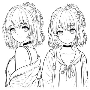 Tô Màu Anime Girl Ngầu