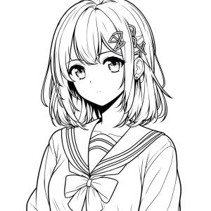 Tô Màu Anime Girl Ngầu