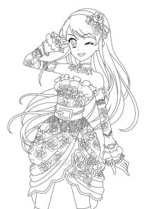 Tô Màu Anime Girl Ngầu