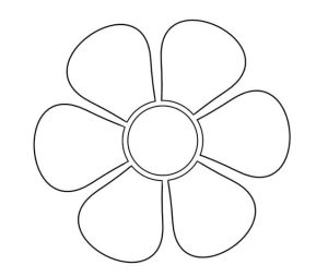 Tô Màu Bông Hoa 6 Cánh
