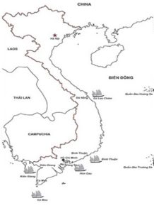 Tô màu Bản đồ Việt Nam