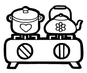 Tô Màu Bếp Ga
