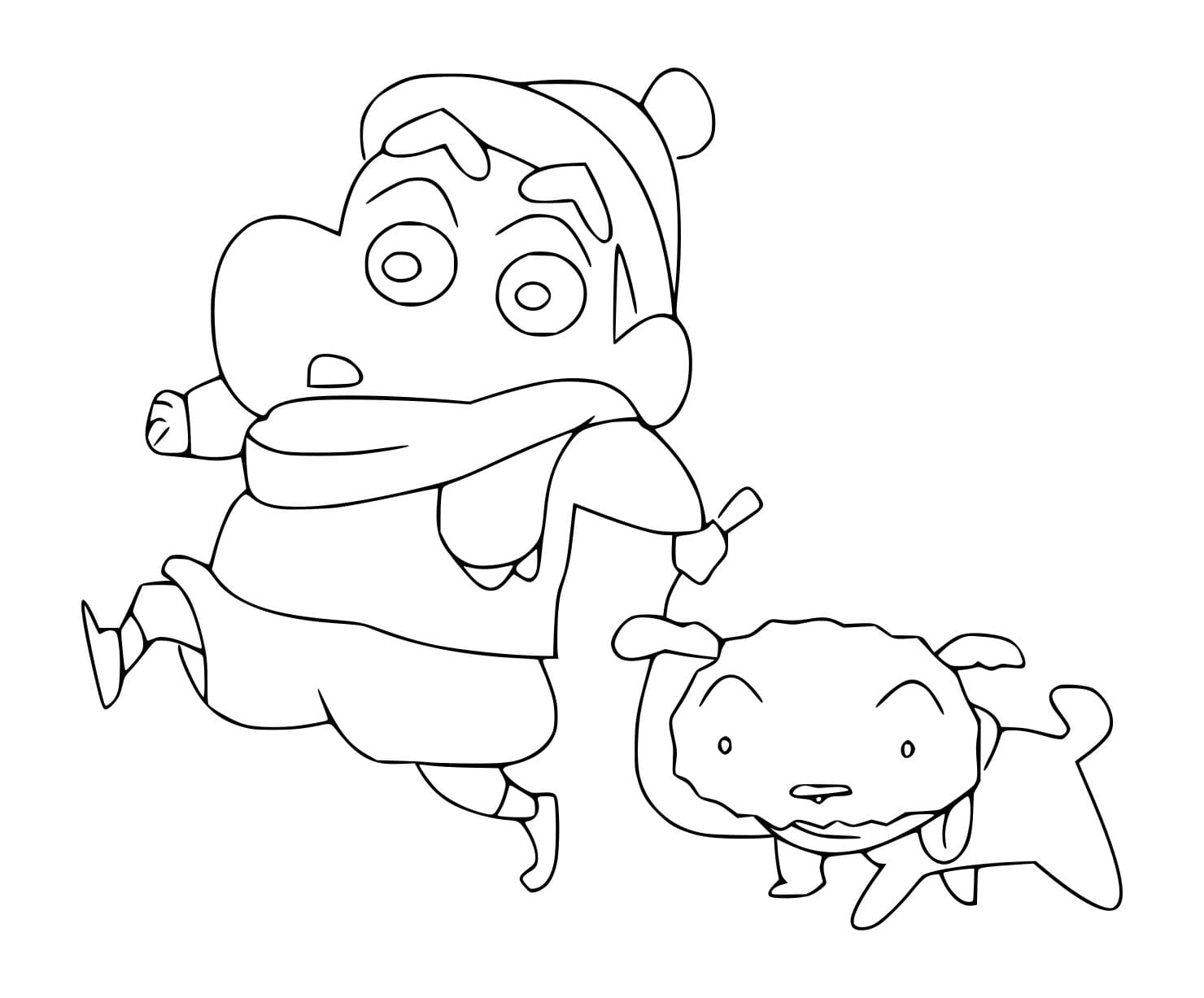 Tô màu Ca  u Be  Shin Đi Bo   Vo  i Shiro