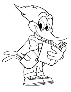 Tô Màu Chim Gõ Kiến Woody
