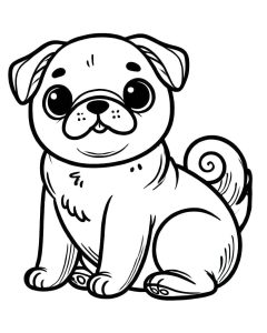Tô Màu Chó Pug