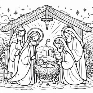 Tô Màu Chúa Giáng Sinh