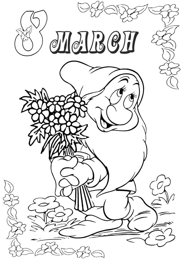 Tô màu Chúc Mừng Ngày Quốc Tế Phụ Nữ 8 3