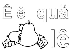 Tô Màu 29 Chữ Cái Tiếng Việt