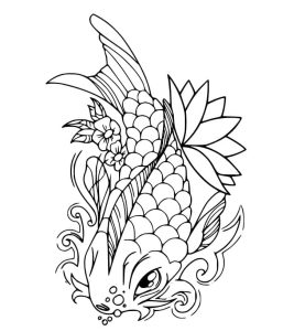 Tô Màu Con Cá Chép