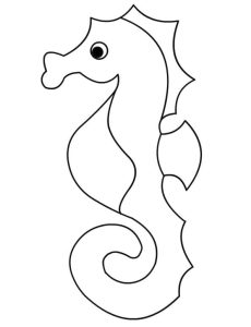 Tô Màu Con Cá Ngựa