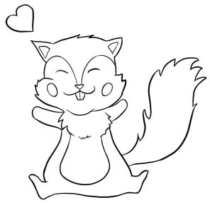 Tô Màu Con Sóc Chuột