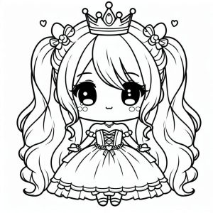 Tô Màu Công Chúa Chibi