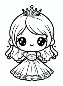 Tô Màu Công Chúa Chibi