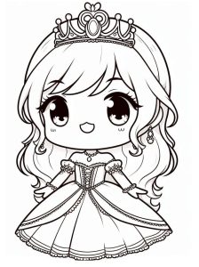 Tô Màu Công Chúa Chibi