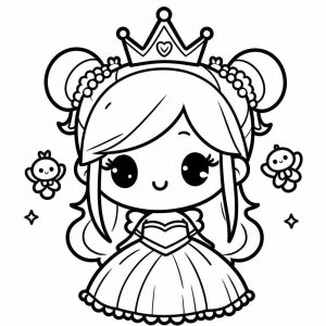 Tô Màu Công Chúa Chibi