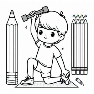 Tô Màu Bé Tập Thể Dục