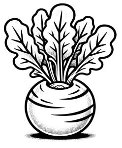 Tô Màu Củ Su Hào