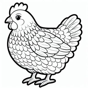 Tô Màu Con Gà Mái