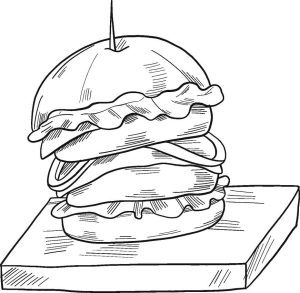 Tô Màu Hamburger