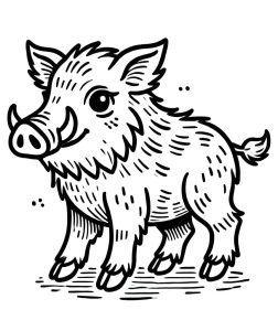 Tô Màu Con Heo Rừng
