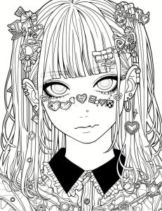 Tô Màu Anime Girl Ngầu