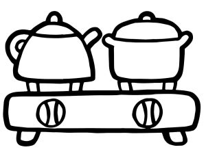 Tô Màu Bếp Ga