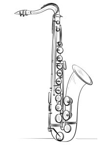 Tô Màu Kèn Saxophone