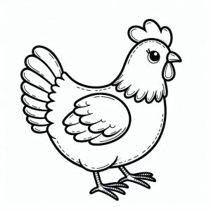Tô Màu Con Gà Mái