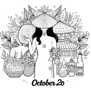 Tô Màu Ngày Phụ Nữ Việt Nam 20 10
