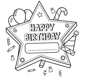 Tô Màu Happy Birthday