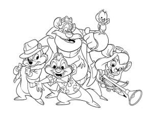 Tô Màu Chip và Dale