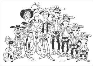 Tô Màu Cuộc Phiêu Lưu Của Lucky Luke