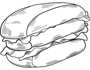 Tô Màu Hamburger