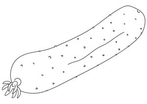 Tô Màu Quả Dưa Chuột