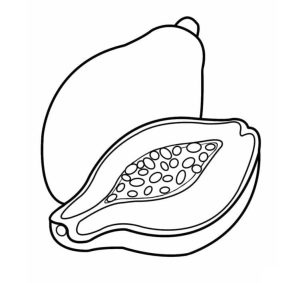 Tô Màu Quả Đu Đủ