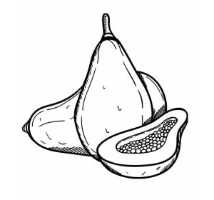 Tô Màu Quả Đu Đủ