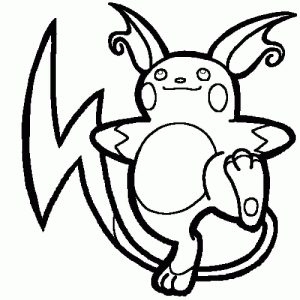 Tô Màu Pokemon Raichu