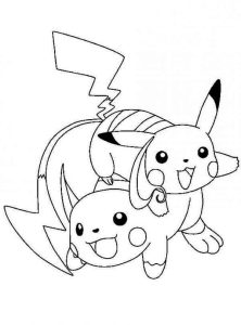 Tô Màu Pokemon Raichu