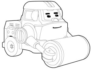 Tô Màu Đội Xe Cứu Hộ Robocar Poli