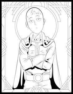 Tô Màu One Punch Man Saitama