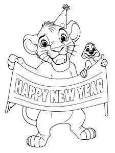 Tô Màu Chúc Mừng Năm Mới 2025