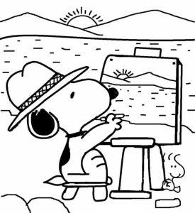 Tô Màu Chú Chó Snoopy