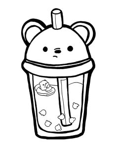 Tô Màu Trà Sữa Cute