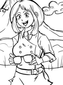 Tô Màu Uraraka Ochaco
