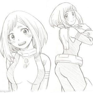 Tô Màu Uraraka Ochaco