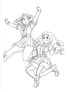Tô Màu Uraraka Ochaco