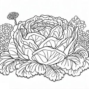 Tô Màu Rau Bắp Cải