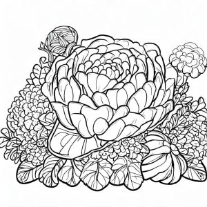 Tô Màu Rau Bắp Cải