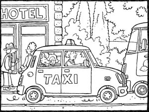 Tô Màu Xe Taxi