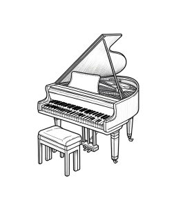 Tô Màu Đàn Piano